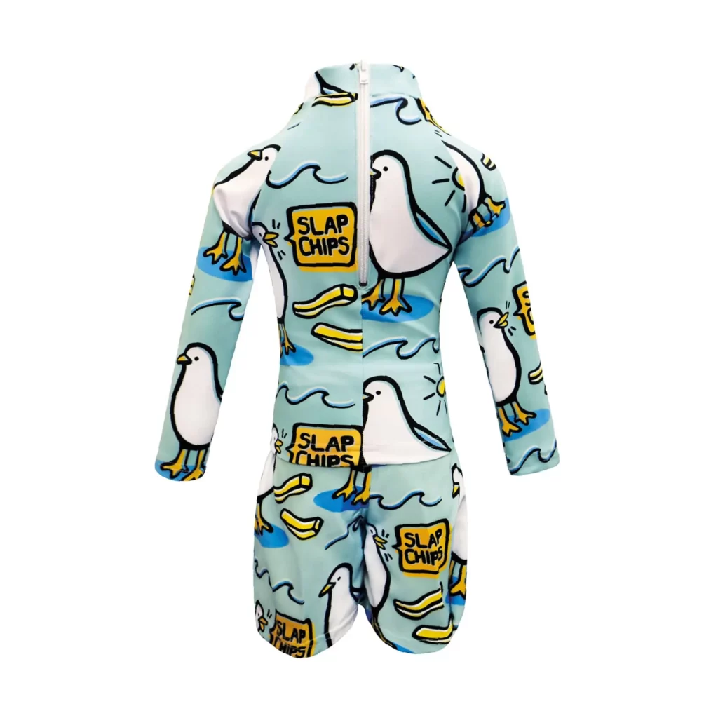 Eendjie Rash Vest Slap Chips Set Boys Back - Eendjie Kids Swimwear - Eendjie.com
