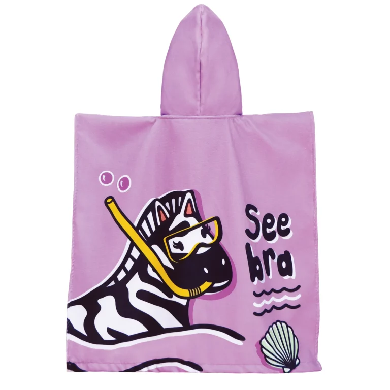 Seebra Kids Hooded Beach Towel Back - Eendjie Kids Swimwear - Eendjie.com
